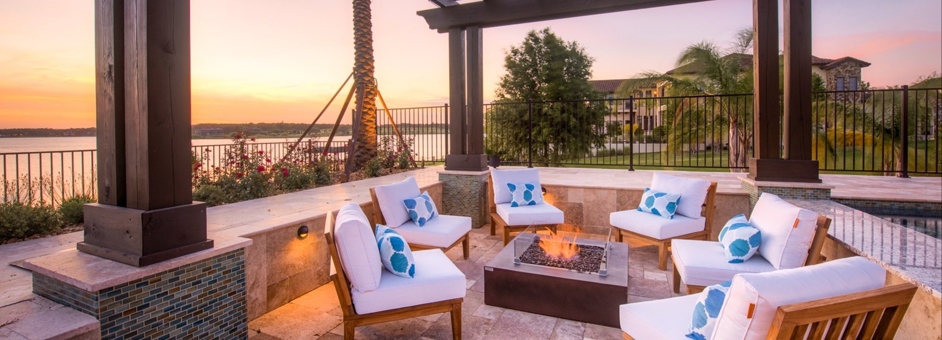 Bella Collina Lakefront Luxury Home Firepit